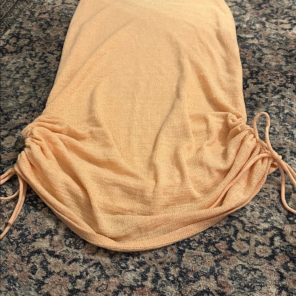 Cotton On Peach Knit Dress/Coverup, L - Picture 12 of 12